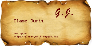 Glasz Judit névjegykártya